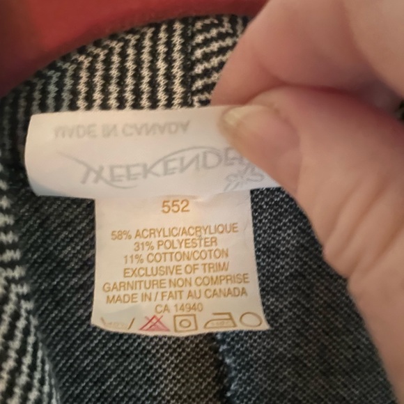 🍂 Beautiful GUC weekenders full length transitional herringbone open coat🐝 - Picture 8 of 10